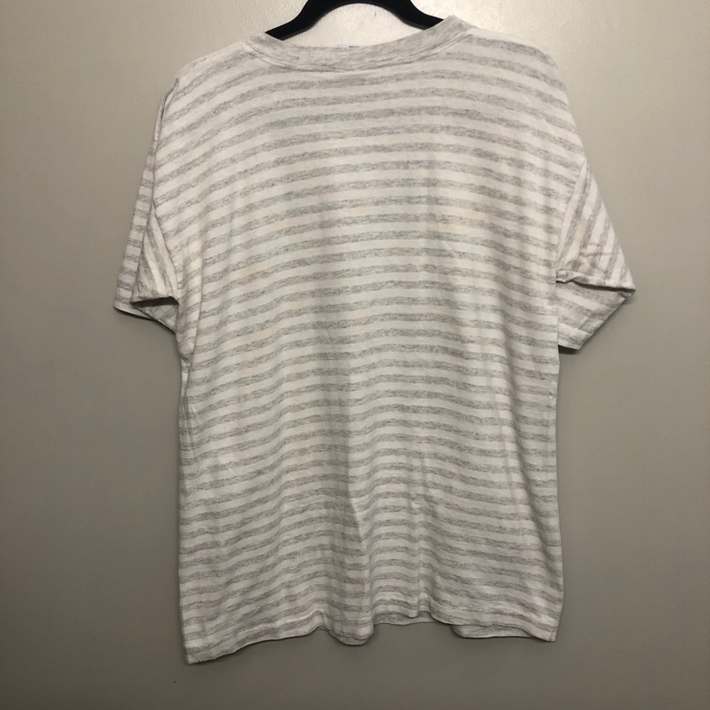 British car show 95 striped shirt gray vtg large - Picture 6 of 6